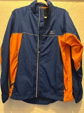 Mizuno Blue and Orange Men’s Lightweight Windbreaker